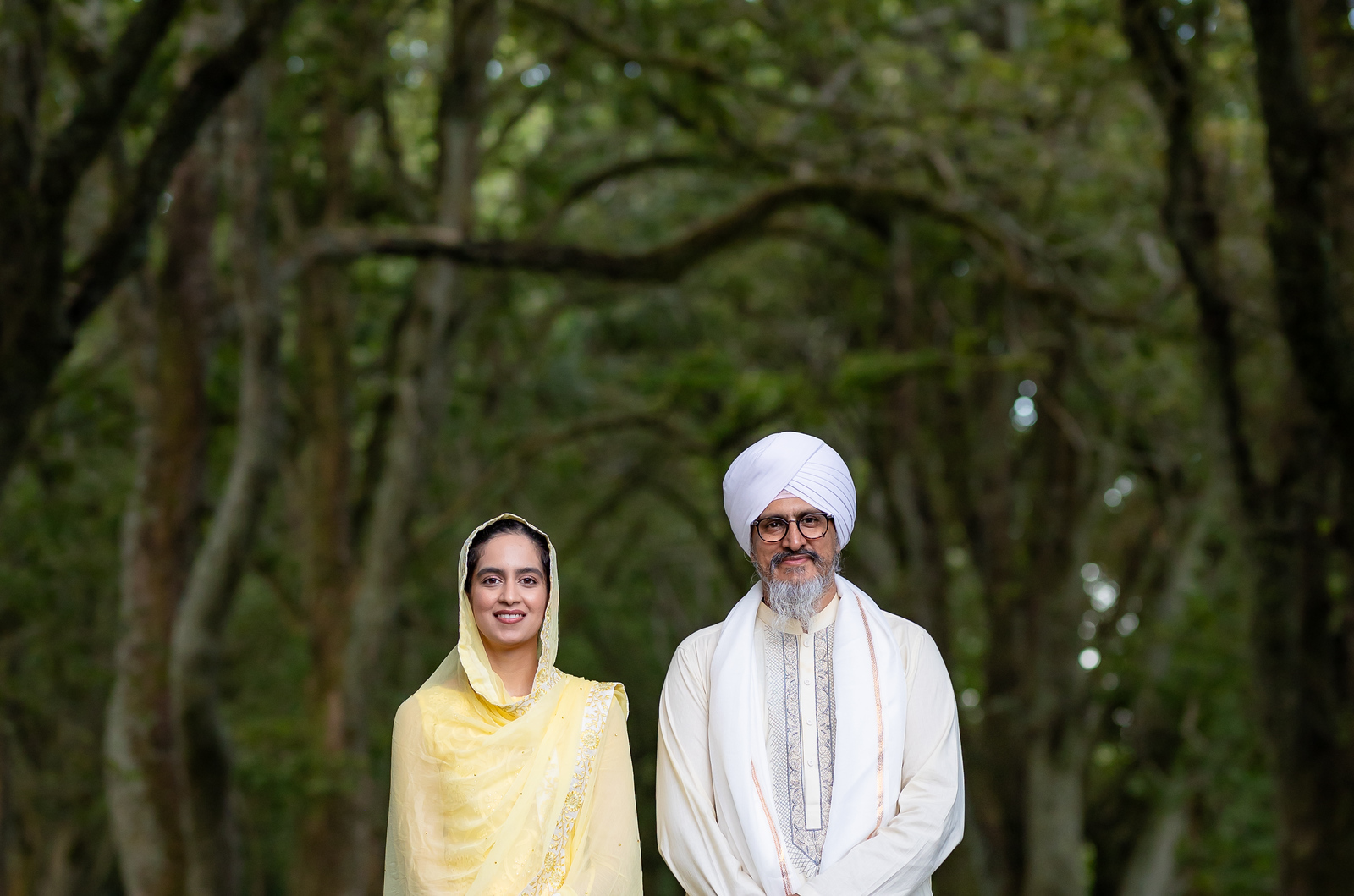 High-resolution master photograph from Lion Beats Auckland preserving Bhai Yadvinder Singh Ji and Amrita Kaur Ji in sacred devotional unity.